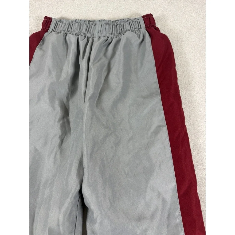 Everlast Boys Gray Maroon Side Stripe Track Pants Size M 10/12 Activewear